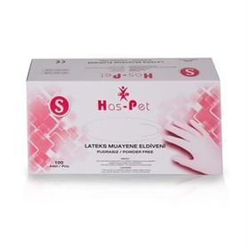 Haspet Lateks S 100'lü Pudrasız Eldiven
