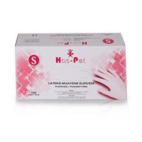 Haspet Lateks S 100'lü Pudrasız Eldiven