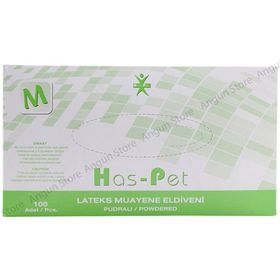 Haspet Latex M Pudralı Eldiven