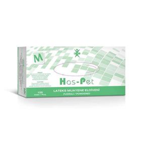 Haspet Latex M Pudralı Eldiven