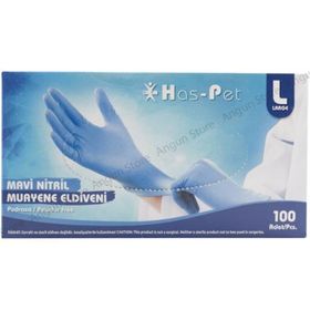 Haspet Mavi Nitril Muayene Eldiveni