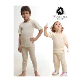 Hasyün 550 Uzun Yün Termal Krem Unisex Çocuk İçlik