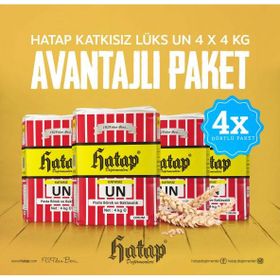 Hatap 4 kg Katkısız Lüks Un (4 adet)