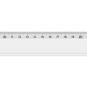 Hataş 00143 Dar Plastik Mercekli 30 cm Cetvel