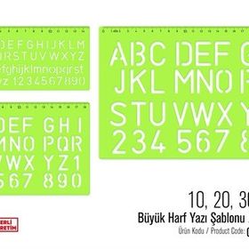 Hataş 02260 10 - 20 - 30 mm Büyük Harf Yazı Seti