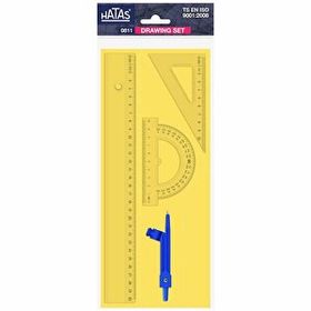 Hataş 0811 Pergelli Cetvel Takımı