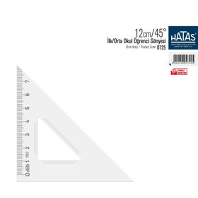 Hatas 12 cm / 45 derece Öğrenci Gönyesi