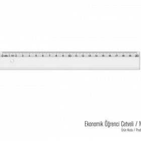 Hatas 20 cm Ekonomik Öğrenci Cetvel