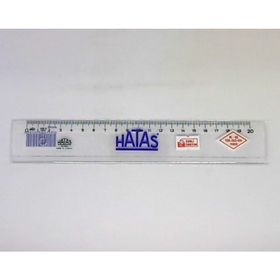 Hataş 20 cm Standart Plastik Geniş Şeffaf Cetvel