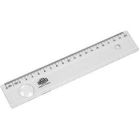 Hataş 20 cm Standart Plastik Geniş Şeffaf Cetvel