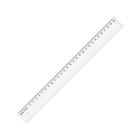Hataş 30 cm Fancy Geniş Plastik Cetvel Şeffaf Cetvel