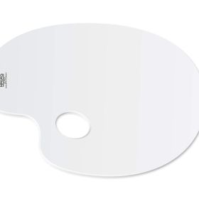 Hataş 5733757 20x30 cm Plastik Beyaz Oval Palet