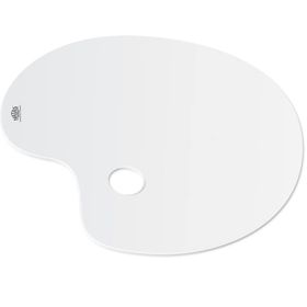 Hataş 5733758 28x40 cm Plastik Beyaz Oval Palet