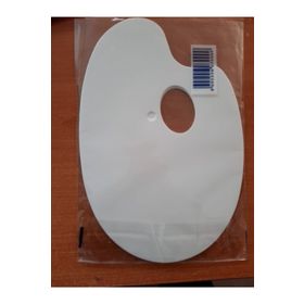 Hataş 5750260 16x25 cm Plastik Beyaz Oval Palet