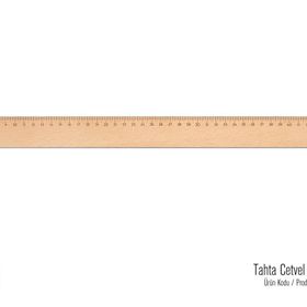 Hatas Takviyeli 50 cm Tahta Cetvel