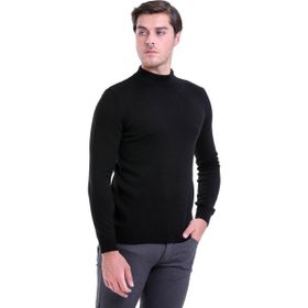 Hatemoğlu 3400ETC21A01 Siyah Regular Fit Yarım Balıkçı Triko Erkek Kazak