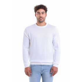Hatemoğlu 3412ETC2A012 Ekru Regular Fit %100 Pamuk Bisiklet Yaka Triko Erkek Kazak