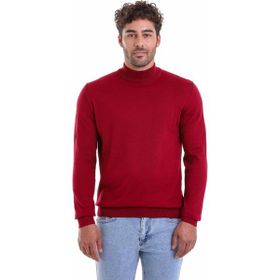 Hatemoğlu 3422ETC2A011 Erkek Bordo Regular Fit %100 Pamuk Yarım Balıkçı Triko Kazak