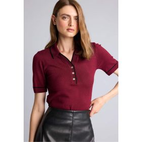 Hatemoğlu Bordo Polo Yaka Regular Fit Tişört