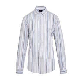 Hatemoğlu Kahverengi Çizgili Slim Fit Gömlek