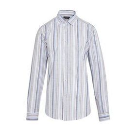 Hatemoğlu Kahverengi Çizgili Slim Fit Gömlek