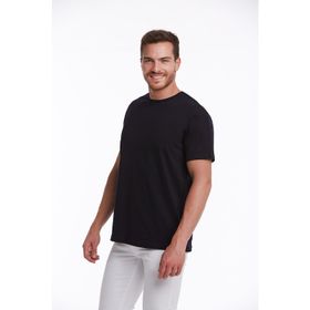 Hatemoğlu Lacivert %100 Pamuk Regular Fit Bisiklet Yaka Tişört