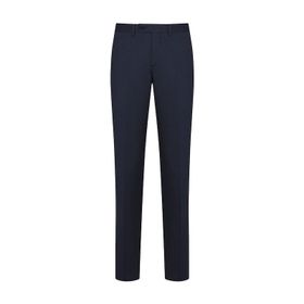 Hatemoğlu Lacivert Armürlü Slim Fit Kumaş Pantolon