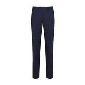Hatemoğlu Lacivert Armürlü Slim Fit Kumaş Pantolon
