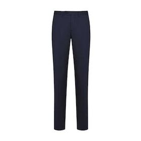 Hatemoğlu Lacivert Armürlü Slim Fit Kumaş Pantolon