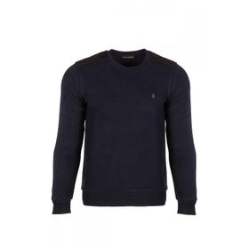 Hatemoğlu Lacivert Bisiklet Yaka Sweatshirt