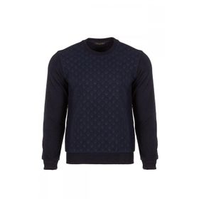 Hatemoğlu Lacivert Bisiklet Yaka Sweatshirt