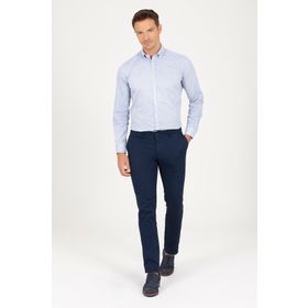 Hatemoğlu Lacivert Slim Fit Yandan Cep Pantolon