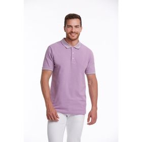 Hatemoğlu Lila %100 Pamuk Regular Fit Polo Yaka Tişört