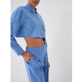 Hatemoğlu Mavi Regular Fit Pamuklu Gömlek