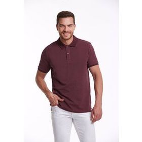 Hatemoğlu Mor Regular Fit %100 Pamuk Polo Yaka Tişört