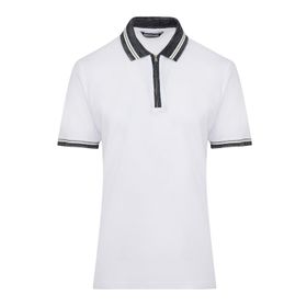 Hatemoğlu Regular Fit %100 Pamuk Polo Yaka Beyaz Erkek T-shirt
