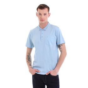 Hatemoğlu Regular Fit Merserize Polo Yaka Mavi Erkek T-Shirt