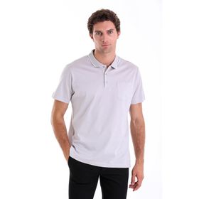 Hatemoğlu Regular Fit Polo Yaka Gri Erkek T-Shirt