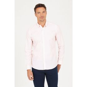 Hatemoğlu Somon Slim Fit Desenli Gömlek