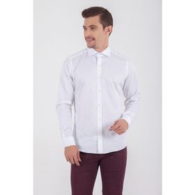 Hatemoğlu Somon Slim Fit Desenli Gömlek
