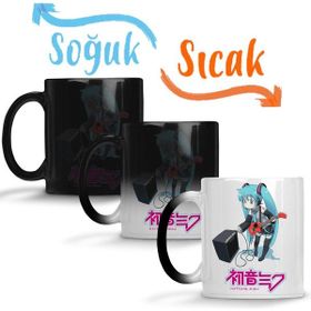Hatsune Miku One Piece Anime Naruto Death Note Hellsing Sihirli Porselen Kupa