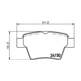 Hattat 3032374 Arka Fren Balatası