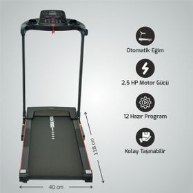 Hattrick Convert Pro-f Auto Otomatik Eğimli Koşu Bandı