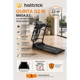 Hattrick Quınta Q2 M Siyah Manuel Eğimli Sit Up Koşu Bandı