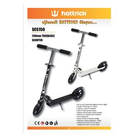 Hattrick SCS 150 8+ Yaş 100 kg Taşıma Kapasiteli Beyaz Scooter