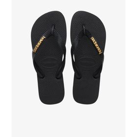 Havaianas 4127244-1069 Top Logo Metallic Siyah Kadın Terlik