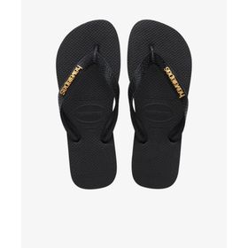 Havaianas 4127244-1069 Top Logo Metallic Siyah Kadın Terlik