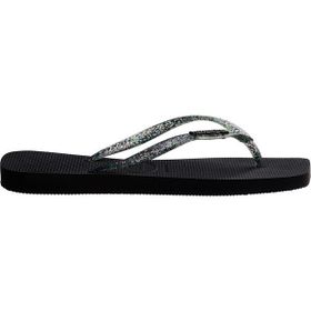 Havaianas 4148257-2976 Siyah Square Logo Metallic Black Silver Kadın Terlik