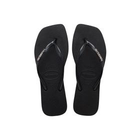 Havaianas 4148257-2976 Siyah Square Logo Metallic Black Silver Kadın Terlik