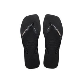 Havaianas 4148257-2976 Siyah Square Logo Metallic Black Silver Kadın Terlik